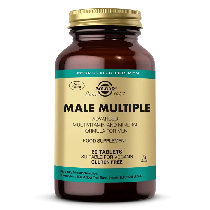 خرید قرص مکمل مولتی ویتامین مردان Male multiple سولگار 60عددی